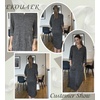 image:imageEkouaer Zipper Robes for Women 34 Sleeve Bathrobe Lightweight House CoatsDeep Gray