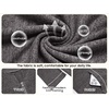 image:imageEkouaer Zipper Robes for Women 34 Sleeve Bathrobe Lightweight House CoatsDeep Gray