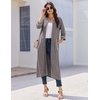 image:imageEkouaer Zipper Robes for Women 34 Sleeve Bathrobe Lightweight House CoatsDeep Gray