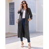image:imageEkouaer Zipper Robes for Women 34 Sleeve Bathrobe Lightweight House CoatsGray