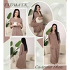 image:imageEkouaer Zipper Robes for Women 34 Sleeve Bathrobe Lightweight House CoatsLight Brown
