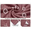 image:imageEkouaer Zipper Robes for Women 34 Sleeve Bathrobe Lightweight House CoatsWine Red
