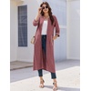 image:imageEkouaer Zipper Robes for Women 34 Sleeve Bathrobe Lightweight House CoatsWine Red