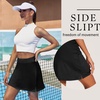 image:imageEkouaer 16 Skorts for Women with Pockets Golf Pickleball Tennis SkirtBlack