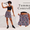 image:imageEkouaer 16 Skorts for Women with Pockets Golf Pickleball Tennis SkirtBlack Colorful Print