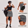 image:imageEkouaer 16 Skorts for Women with Pockets Golf Pickleball Tennis SkirtBlack Leaf