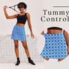 image:imageEkouaer 16 Skorts for Women with Pockets Golf Pickleball Tennis SkirtBlue Pattern