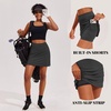 image:imageEkouaer 16 Skorts for Women with Pockets Golf Pickleball Tennis SkirtDark Grey