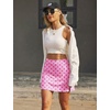 image:imageEkouaer 16 Skorts for Women with Pockets Golf Pickleball Tennis SkirtHot Pink Print