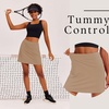 image:imageEkouaer 16 Skorts for Women with Pockets Golf Pickleball Tennis SkirtKhaki