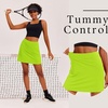 image:imageEkouaer 16 Skorts for Women with Pockets Golf Pickleball Tennis SkirtNeon Green