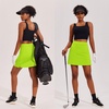 image:imageEkouaer 16 Skorts for Women with Pockets Golf Pickleball Tennis SkirtNeon Green