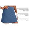 image:imageEkouaer 16 Skorts for Women with Pockets Golf Pickleball Tennis SkirtOasis Blue
