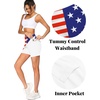 image:imageEkouaer 16 Skorts for Women with Pockets Golf Pickleball Tennis SkirtUsa Flag