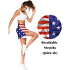 image:imageEkouaer 16 Skorts for Women with Pockets Golf Pickleball Tennis SkirtUsa Flag