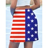 image:imageEkouaer 16 Skorts for Women with Pockets Golf Pickleball Tennis SkirtUsa Flag