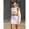 image:imageEkouaer 16 Skorts for Women with Pockets Golf Pickleball Tennis SkirtWarm White Floral