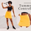 image:imageEkouaer 16 Skorts for Women with Pockets Golf Pickleball Tennis SkirtYellow