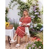 image:imageEkouaer 2 Pack Long Nightgowns for Women Long Sleeve Nightgown with PocketWine Redchristmas Reindeer