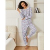 image:imageEkouaer 2 Pack Womens Pajama Sets Long Sleeve Lounge Sets Soft Pj Loungewear SleepwearCoffee GrayStar Blue