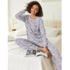 image:imageEkouaer 2 Pack Womens Pajama Sets Long Sleeve Lounge Sets Soft Pj Loungewear SleepwearCoffee GrayStar Blue