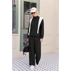 image:imageEkouaer 2 Piece Sets for Women Half Zip Lounge Sets Matching Fall OutfitsBlack