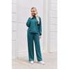 image:imageEkouaer 2 Piece Sets for Women Half Zip Lounge Sets Matching Fall OutfitsBlue Green