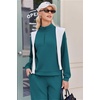 image:imageEkouaer 2 Piece Sets for Women Half Zip Lounge Sets Matching Fall OutfitsBlue Green