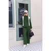 image:imageEkouaer 2 Piece Sets for Women Half Zip Lounge Sets Matching Fall OutfitsBright Green