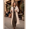 image:imageEkouaer 2 Piece Sets for Women Half Zip Lounge Sets Matching Fall OutfitsBrown