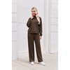 image:imageEkouaer 2 Piece Sets for Women Half Zip Lounge Sets Matching Fall OutfitsBrown