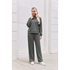 image:imageEkouaer 2 Piece Sets for Women Half Zip Lounge Sets Matching Fall OutfitsDark Gray