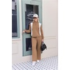 image:imageEkouaer 2 Piece Sets for Women Half Zip Lounge Sets Matching Fall OutfitsKhaki