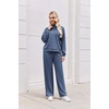 image:imageEkouaer 2 Piece Sets for Women Half Zip Lounge Sets Matching Fall OutfitsNavy Blue