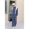 image:imageEkouaer 2 Piece Sets for Women Half Zip Lounge Sets Matching Fall OutfitsNavy Blue