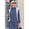image:imageEkouaer 2 Piece Sets for Women Half Zip Lounge Sets Matching Fall OutfitsNavy Blue