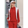 image:imageEkouaer 2 Piece Sets for Women Half Zip Lounge Sets Matching Fall OutfitsRed