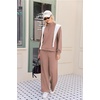 image:imageEkouaer 2 Piece Sets for Women Half Zip Lounge Sets Matching Fall OutfitsSmoky Brown
