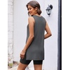 image:imageEkouaer Biker Short Sets Womens 2 Piece Lounge Set Summer Matching OutfitsDark Grey