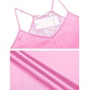 image:imageEkouaer Lingerie for Women Sexy Satin Silk Pajama Sets Lace Cami Short PjHot Pink