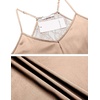 image:imageEkouaer Lingerie for Women Sexy Satin Silk Pajama Sets Lace Cami Short PjKhaki