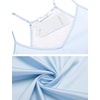 image:imageEkouaer Lingerie for Women Sexy Satin Silk Pajama Sets Lace Cami Short PjLight Blue