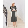 image:imageEkouaer Long Sleeve Nightgowns for Women Calf Length Sleep ShirtsDark Grey Heart