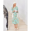 image:imageEkouaer Long Sleeve Nightgowns for Women Calf Length Sleep ShirtsLight Green Floral