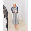 image:imageEkouaer Long Sleeve Nightgowns for Women Calf Length Sleep ShirtsLight Grey Cat