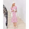 image:imageEkouaer Long Sleeve Nightgowns for Women Calf Length Sleep ShirtsPink Flower