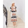image:imageEkouaer Long Sleeve Nightgowns for Women Calf Length Sleep ShirtsRed Christmas Deer