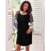 image:imageEkouaer Nightgowns for Women Short Sleeve Sleep Shirts Raglan Night ShirtLeopard