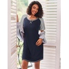 image:imageEkouaer Nightgowns for Women Short Sleeve Sleep Shirts Raglan Night ShirtNavy Blue