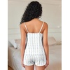 image:imageEkouaer Pajama Sets for Women Cute Printed Lace Cami Pj Shorts SetFlower
